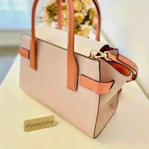 Michael Kors Purse Carmen Medium Flap Satchel shoulder bag new - Picture 6 of 10